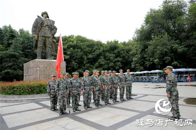 駐馬店市驛城區(qū)民兵無人機(jī)偵察救援排接受革命軍史教育