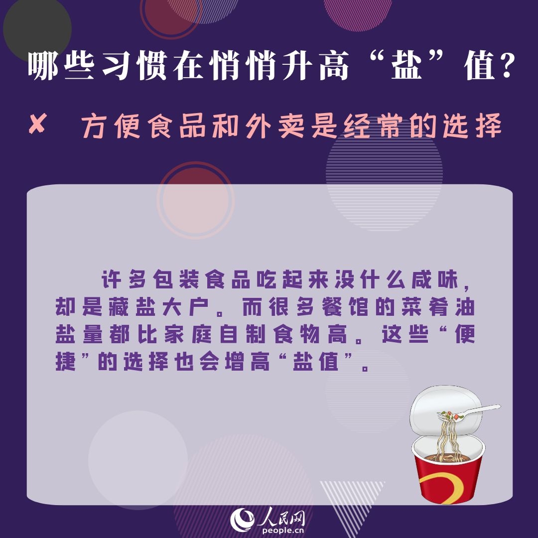 哪些習(xí)慣在悄悄升高你的“鹽”值 健康“減鹽”這五點很重要