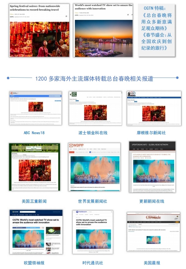 全球看春晚 共享中國年！總臺春晚海外傳播再創(chuàng)新高