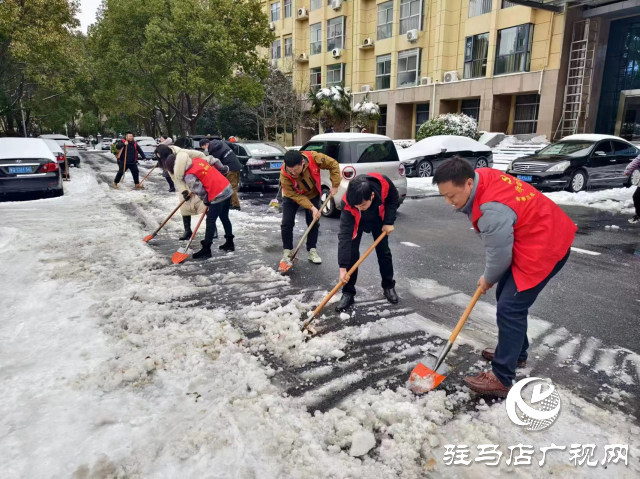 駐馬店市驛城區(qū)開展清雪除冰志愿服務(wù)活動