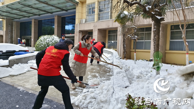 駐馬店市驛城區(qū)開展清雪除冰志愿服務(wù)活動