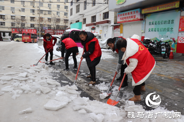 駐馬店市驛城區(qū)開展清雪除冰志愿服務(wù)活動