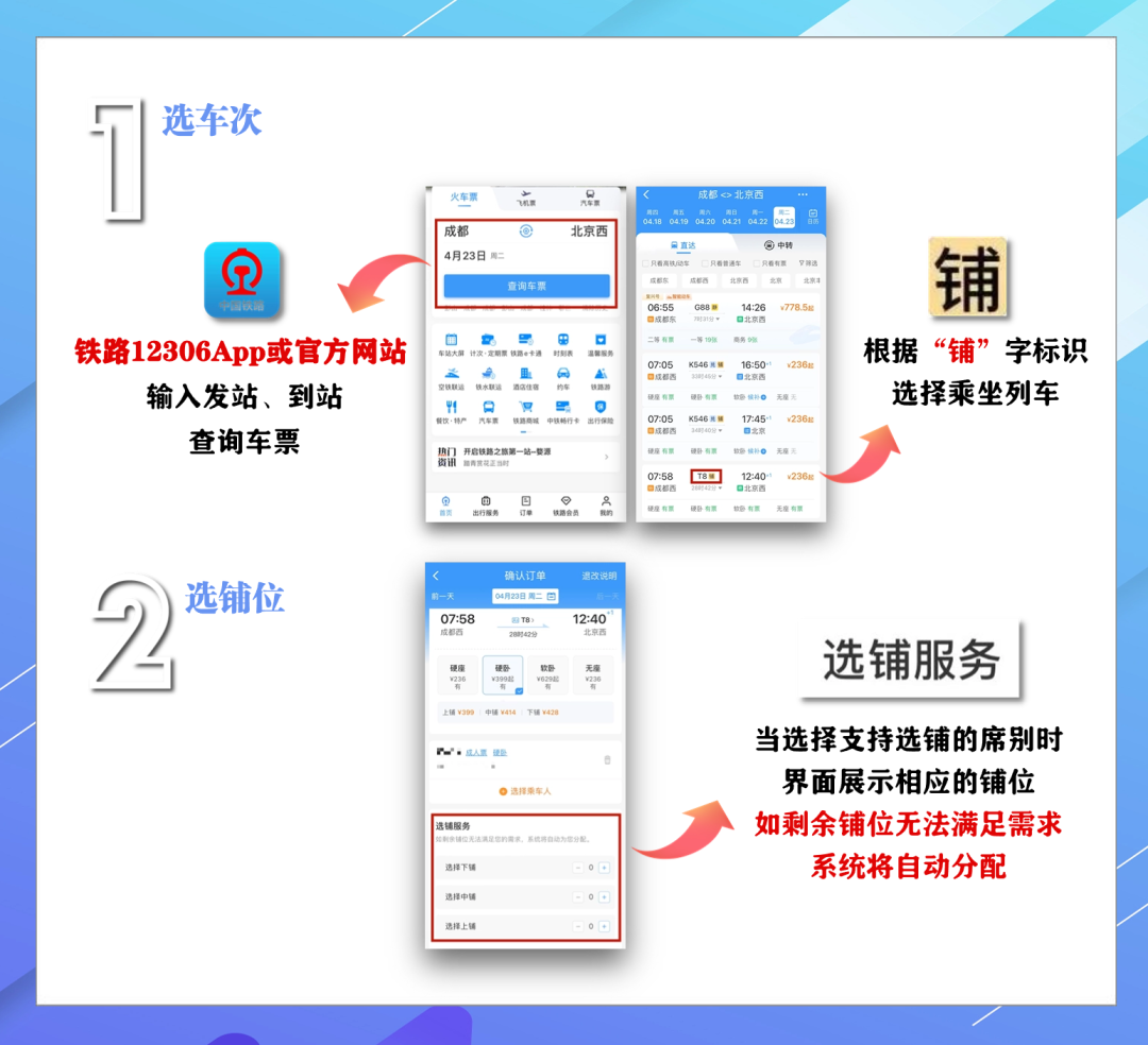 買(mǎi)火車(chē)票如何選鋪位，詳解來(lái)了