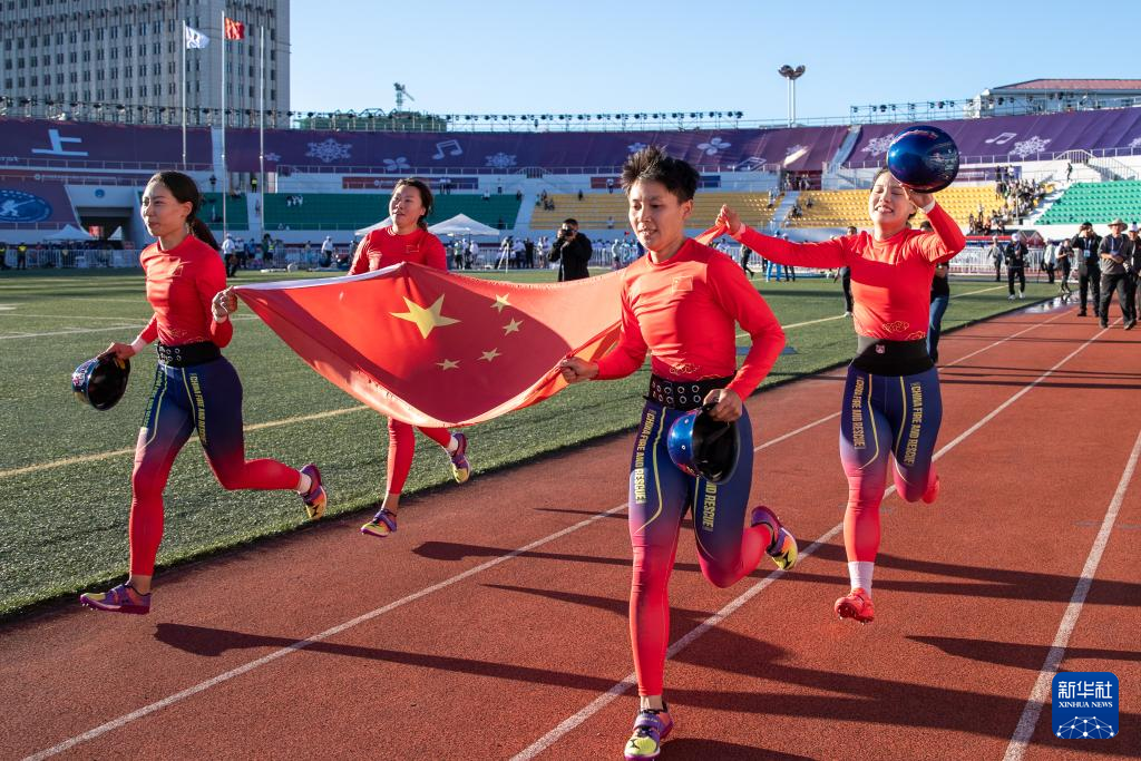 中國女隊首奪“消防奧運會”冠軍