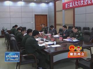 余學友參加解放軍代表團和遂平縣代表團審議（視頻）